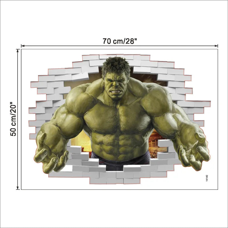 Avengers, Spider-Man and Hulk Wall Stickers For Kids